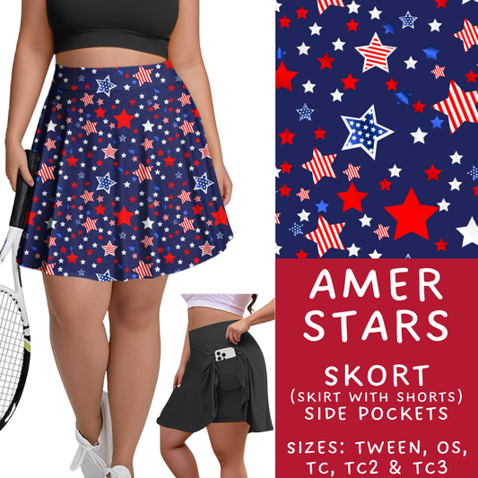 Batch #337 - USA Faves - Closes 5/7 - ETA mid June - Amer Stars Skort