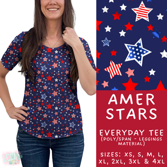 Batch #337 - USA Faves - Closes 5/7 - ETA mid June - Amer Stars Everyday Tee