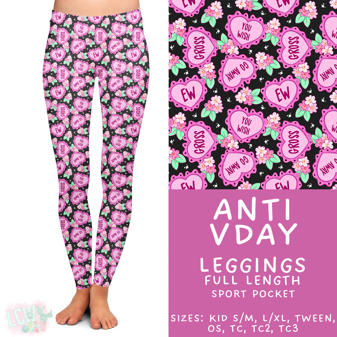 Batch #453 - Love Day 2 - Closes 11/24 - ETA mid Jan - Anti Vday Full Length Leggings