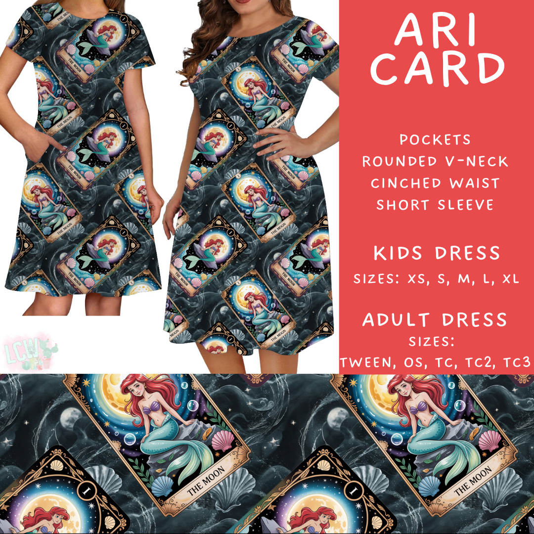 Batch #474 - Princess Tarot - Closes 1/12 - ETA early/mid March - Ari Card Adult & Kids Dresses