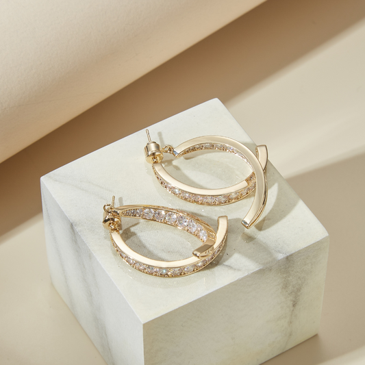 CURVED DROP EARRINGS (PAIR) - Alonna's Legging Land