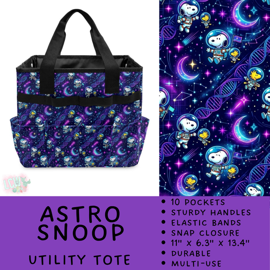 Batch #549 - Utility Tote 2 - Closes 6/29 - ETA late August - Astro Snoop Utility Tote