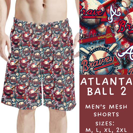 Batch #498 - Strike Out 3 - Closes 3/2 - ETA early May - Atlanta Ball 2 Men's Shorts
