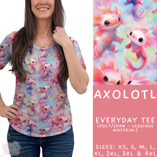 Batch #411 - July Request Run - Closes 9/11 - ETA late October - Axolotl Everyday Tee