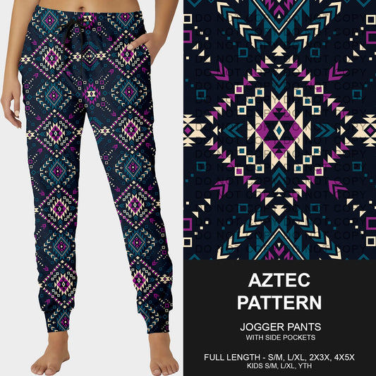 B248 - Preorder Aztec Pattern Joggers (Closes 8/24. ETA late Oct.)