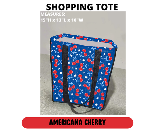 Americana Cherry Shopping Tote