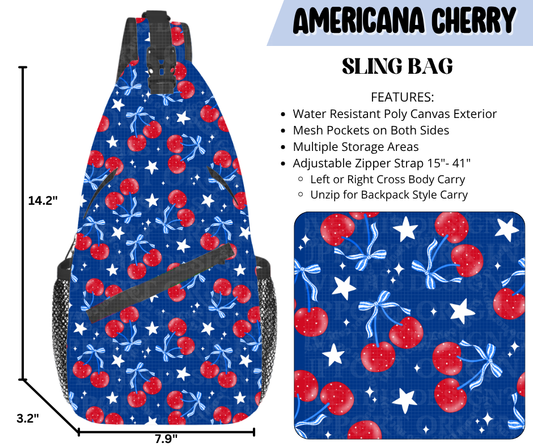 Americana Cherry Sling Bag