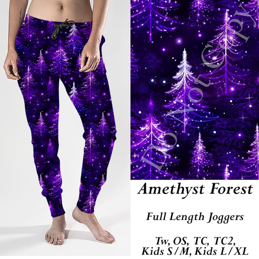 JAAM01  Amethyst Forest Preorder Joggers (Closes 9/10. ETA end Nov.)