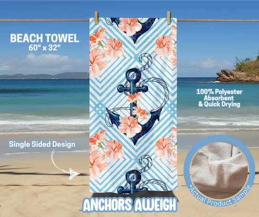 Preorder! Closes 5/15. ETA August. Anchors Aweigh Towel