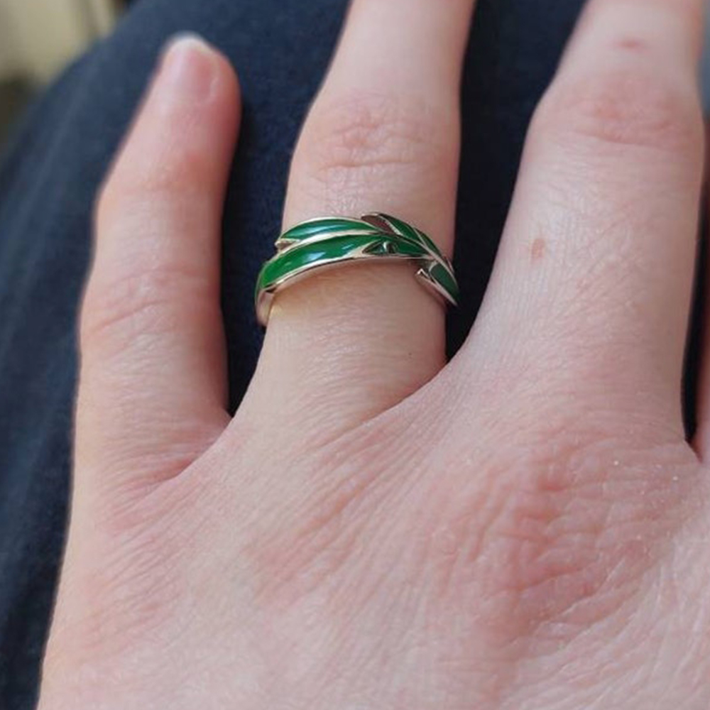 PLANTAIN LEAF RING (ADJUSTABLE) - Alonna's Legging Land