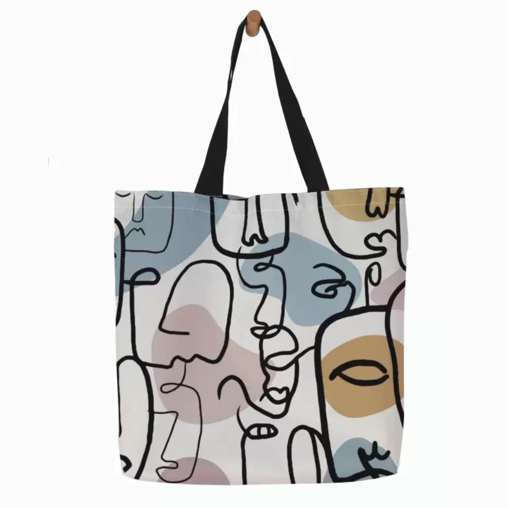 FIGURE ABSTRACT TOTE - Alonna's Legging Land