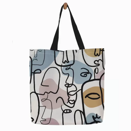FIGURE ABSTRACT TOTE - Alonna's Legging Land