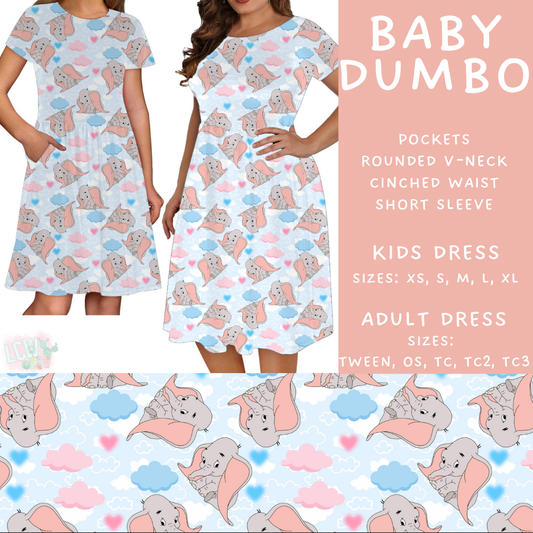 Batch #449 - Magical Faves 15 - Closes 11/19 - ETA early Jan - Baby Dumbo Womens & Girls Dresses