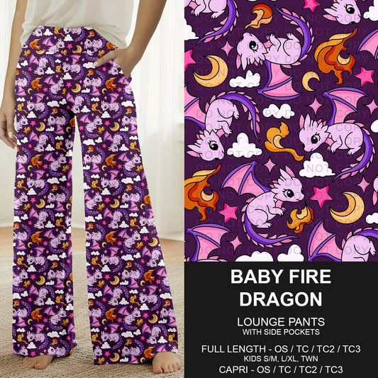 B310 - Preorder Baby Fire Dragon Lounge Pants (Closes 8/30. ETA: late Oct.)