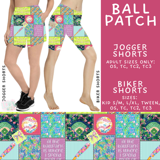 Batch #538 - Fun Run 23 - Closes 6/3 - ETA early August - Ball Patch Biker & Jogger Shorts