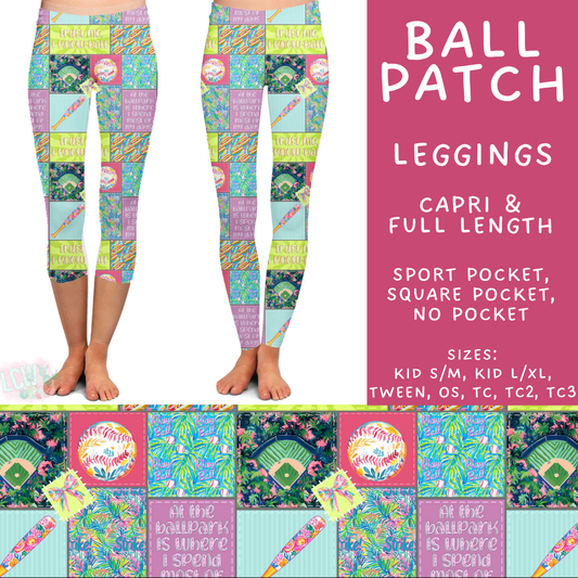 Batch #538 - Fun Run 23 - Closes 6/3 - ETA early August - Ball Patch Full and Capri Length Leggings
