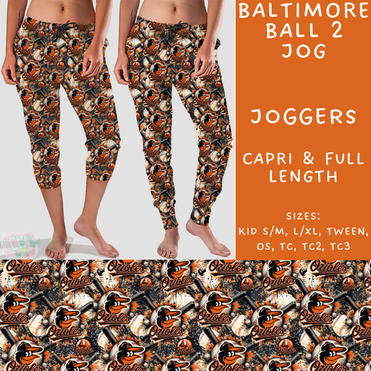 Batch #498 - Strike Out 3 - Closes 3/2 - ETA early May - Baltimore Ball 2 Full and Capri Length Joggers - Alonna's Legging Land