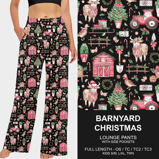 B253 - Preorder Barnyard Christmas Lounge Pants (Closes 9/28. ETA late Nov.)