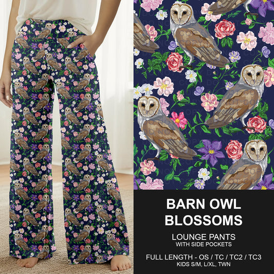 B262 - Preorder Barn Owl Blossoms Lounge Pants (Closes 11/23. ETA late Jan.)