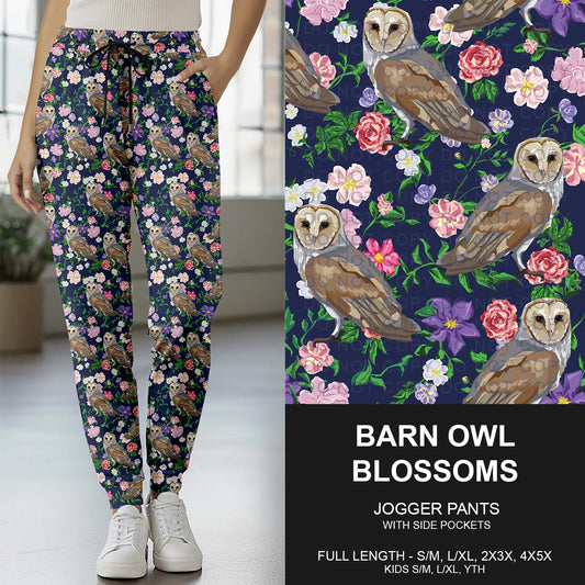 B262 - Preorder Barn Owl Blossoms Joggers (Closes 11/23. ETA late Jan.)