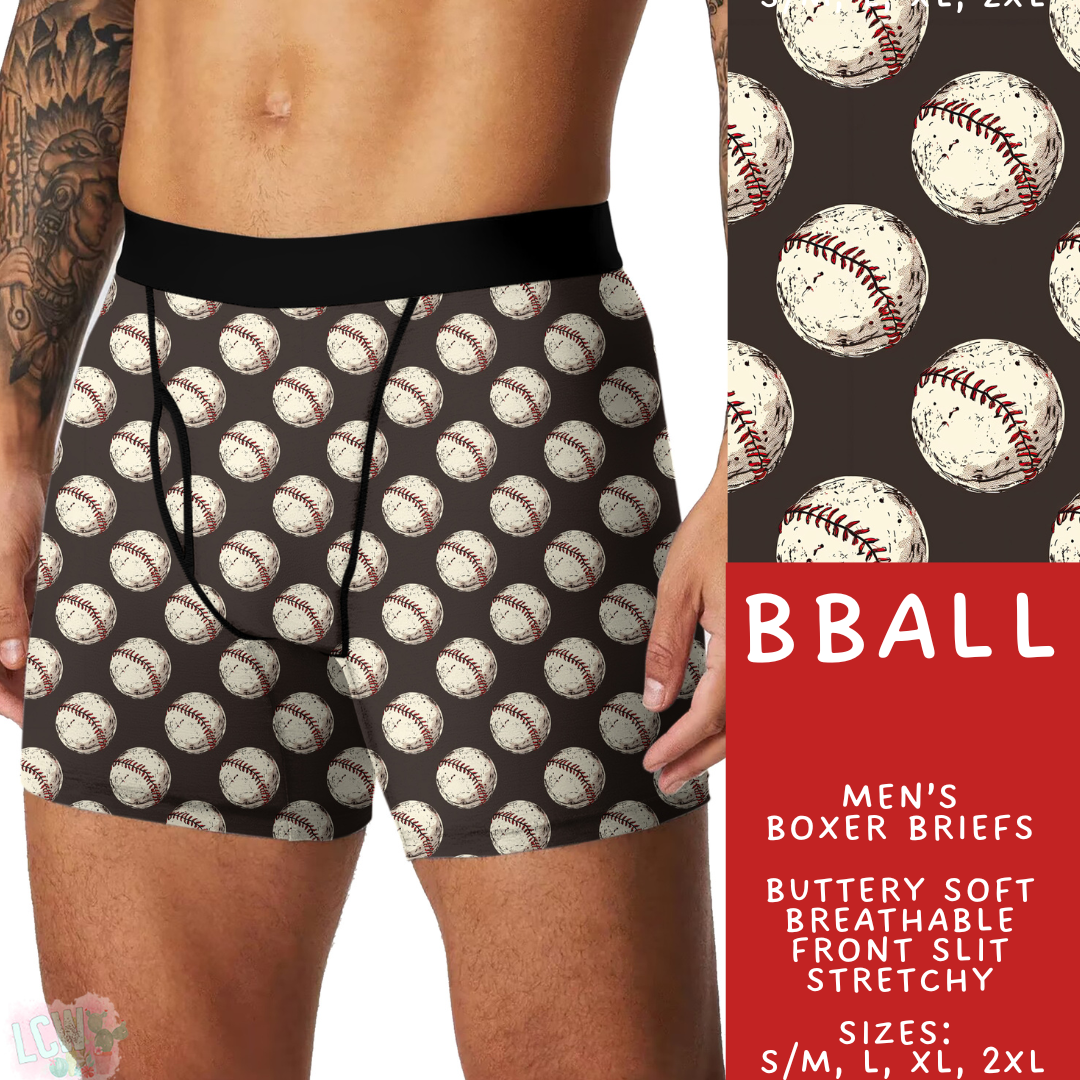Batch #473 - Comfortable Underwear 5 - Closes 1/9 - ETA early March - BBall Men's Boxer Briefs