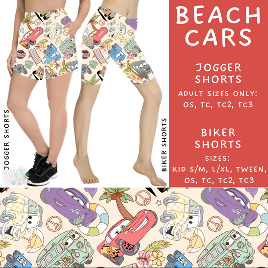 Batch #333 - Magical Summer - Closes 5/7 - ETA late June - Beach Cars Biker & Jogger Shorts