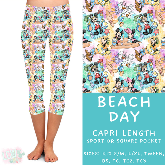 Batch #333 - Magical Summer - Closes 5/7 - ETA late June - Beach Day Full and Capri Length Leggings
