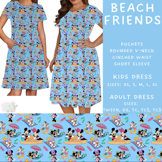Batch #333 - Magical Summer - Closes 5/7 - ETA late June - Beach Friends Adult & Kids Dresses