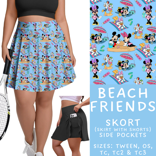Batch #333 - Magical Summer - Closes 5/7 - ETA late June - Beach Friends Skort