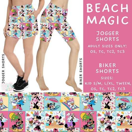 Batch #333 - Magical Summer - Closes 5/7 - ETA late June - Beach Magic Biker & Jogger Shorts