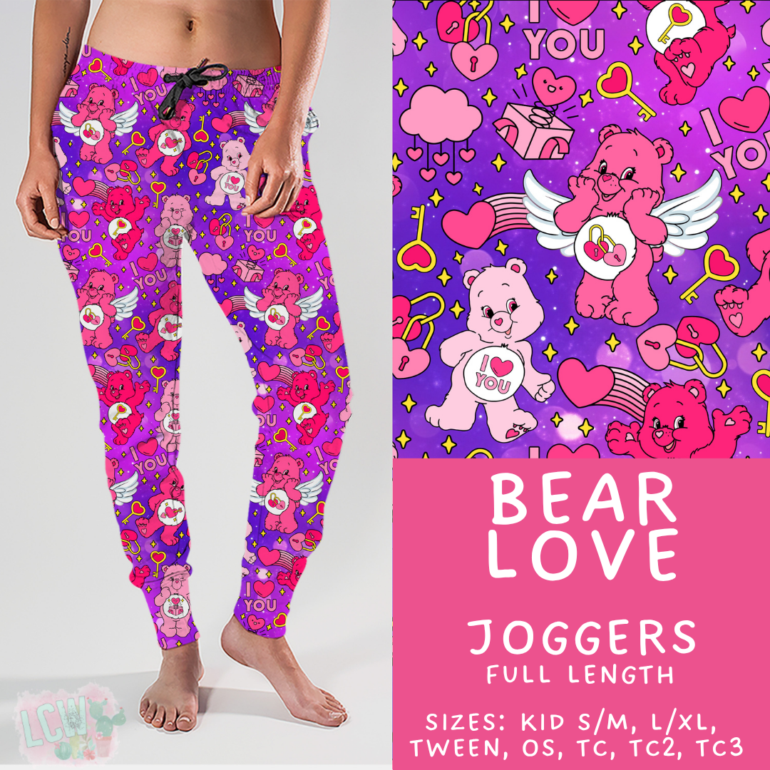 Batch #457 - Magical Character Love Collection - Closes 12/1 - ETA mid Jan - Bear Love Joggers