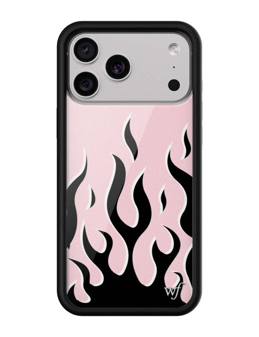 Flames | Pink & Black iPhone Case