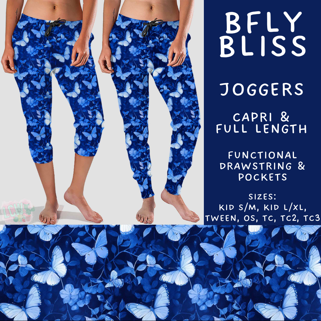 Batch #575 - Fun Run 26 - Closes 8/26 - ETA late October - BFly Bliss Full and Capri Length Joggers