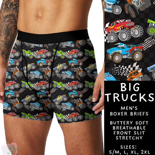 Batch #340 - Comfortable Underwear 4 - Closes 5/16 - ETA early July - Big Trucks Men's Boxer Briefs