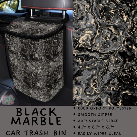 Batch #423 - Car Accessories - Closes 10/2 - ETA mid/late Nov - Black Marble Car Trash Bin