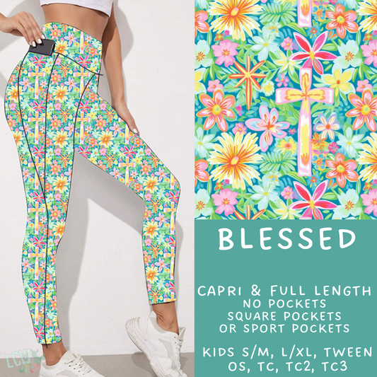 Ready to Ship Blessed Leggings - Square Pocket TC2