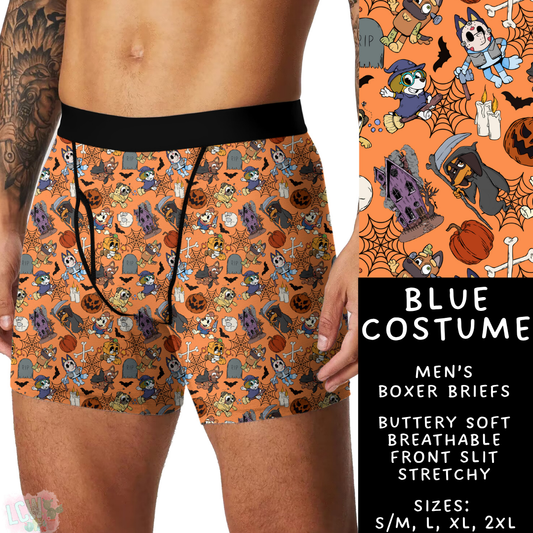 Ready To Ship - Blue Costume Men's Boxer Briefs - S/M, L, XL & 2XL