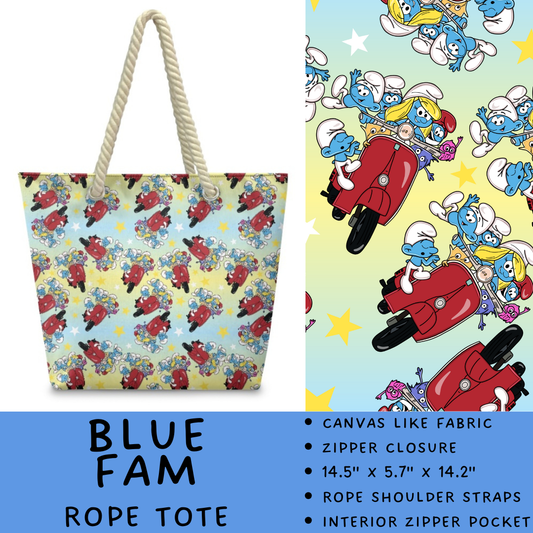 Batch #440 - Magical Character Rope Tote - Closes 10/31 - ETA mid Dec - Blue Fam Rope Tote