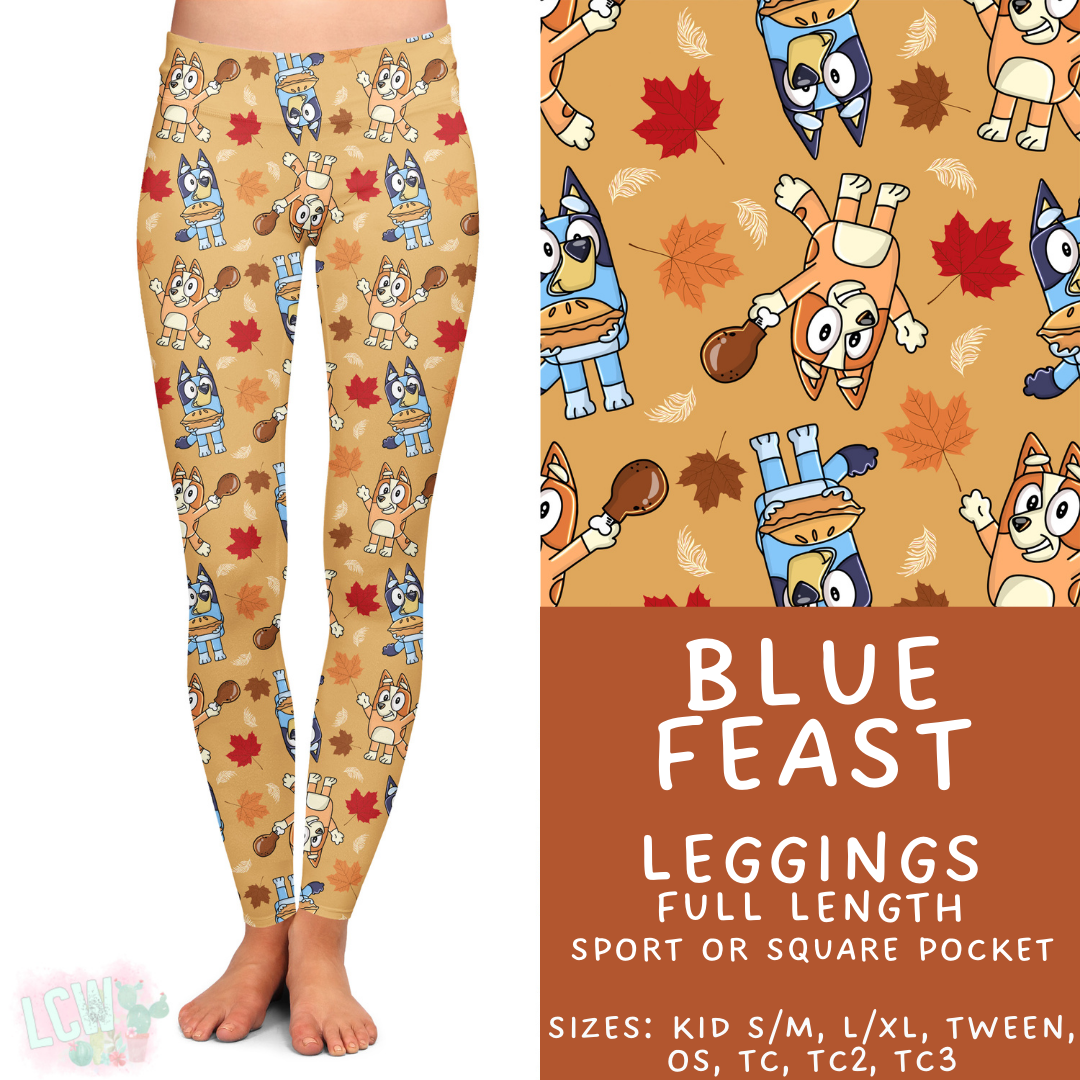 Batch #409 - Character Fall 2 - Closes 9/8 - ETA late October - Blue Feast Full Length Leggings