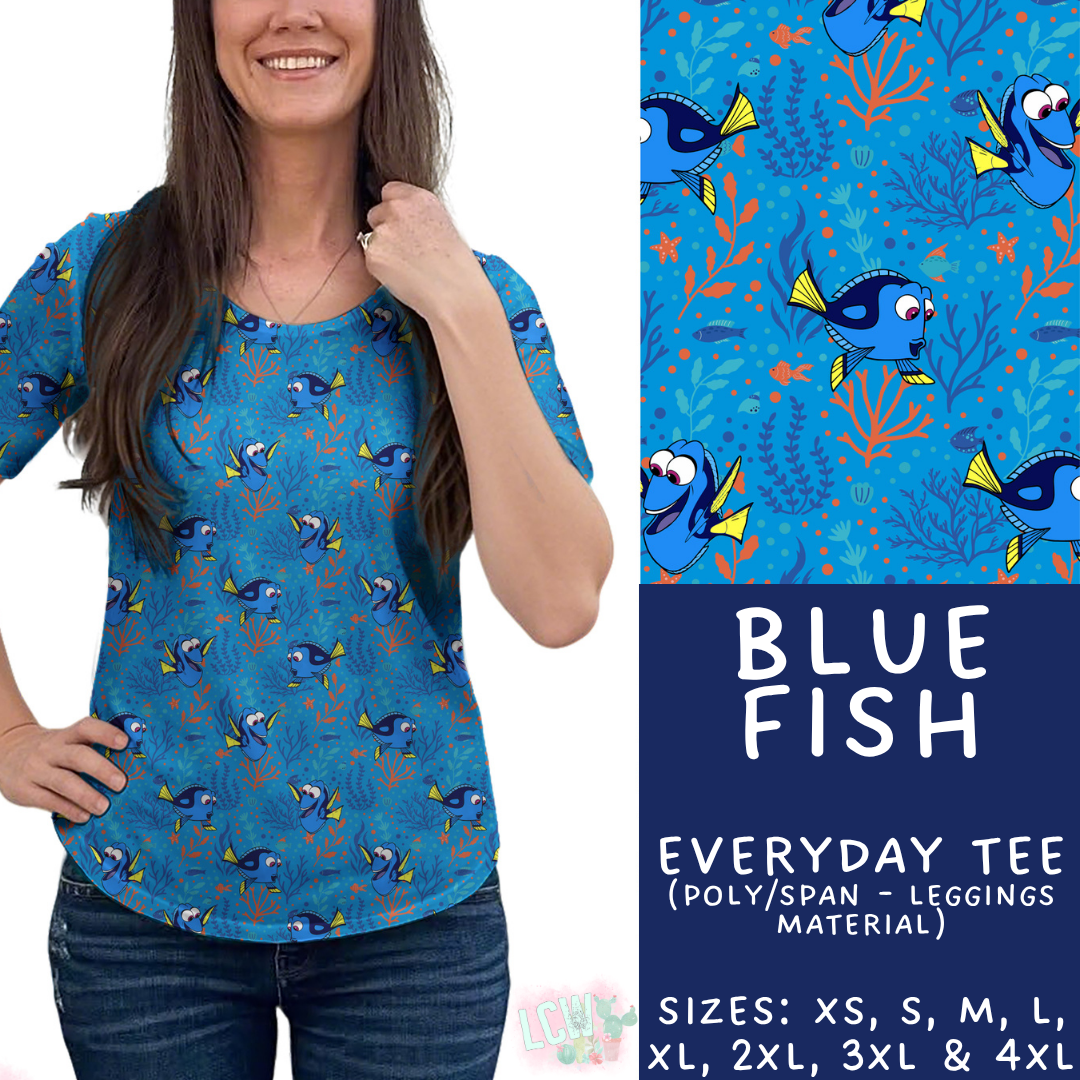 Batch #449 - Magical Faves 15 - Closes 11/19 - ETA early Jan - Blue Fish Everyday Tee