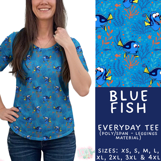 Batch #449 - Magical Faves 15 - Closes 11/19 - ETA early Jan - Blue Fish Everyday Tee