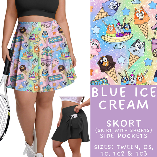 Batch #339 - Character Summer - Closes 5/15 - ETA mid July - Blue Ice Cream Skort