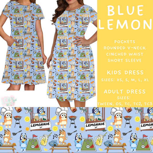 Batch #339 - Character Summer - Closes 5/15 - ETA mid July - Blue Lemon Adult & Kids Dresses