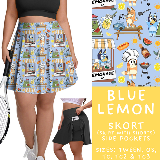 Batch #339 - Character Summer - Closes 5/15 - ETA mid July - Blue Lemon Skort