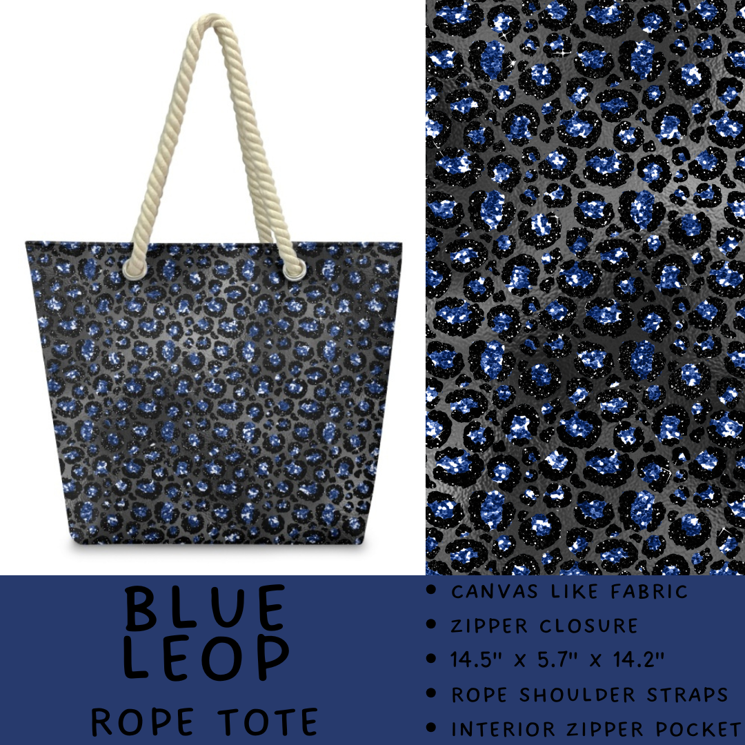 Batch #447 - The Rope Tote - Closes 11/13 - ETA late Dec - Blue Leop Rope Tote