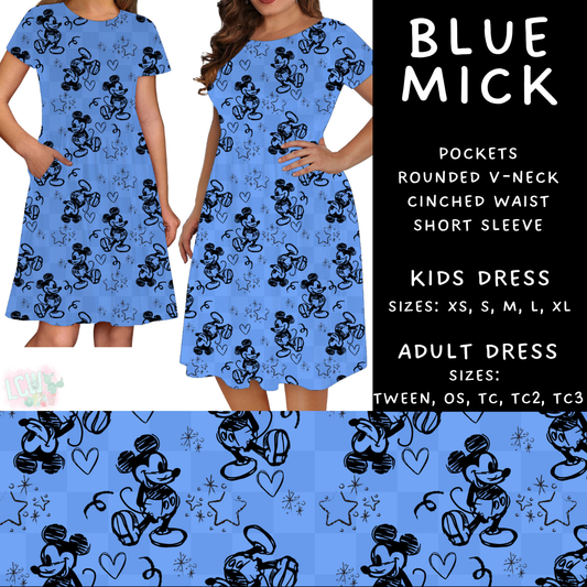Batch #449 - Magical Faves 15 - Closes 11/19 - ETA early Jan - Blue Mick Womens & Girls Dresses