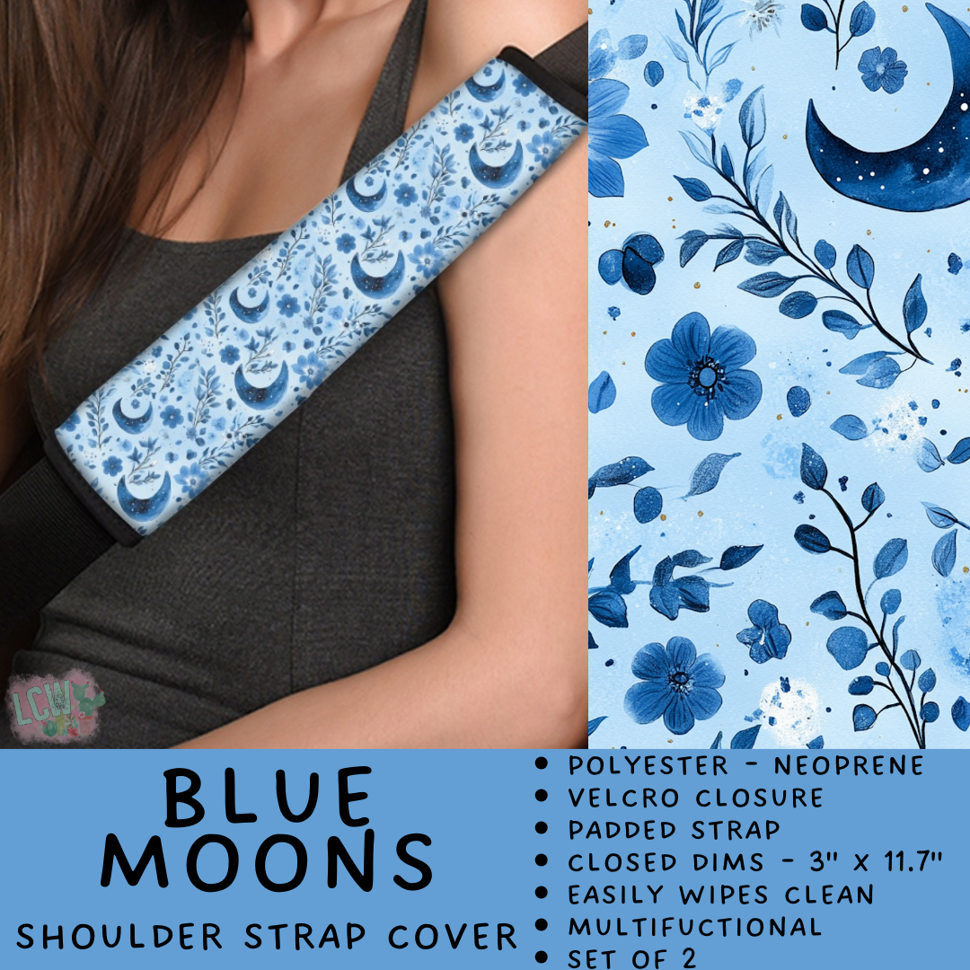 Batch #423 - Car Accessories - Closes 10/2 - ETA mid/late Nov - Blue Moons Shoulder Strap Pads