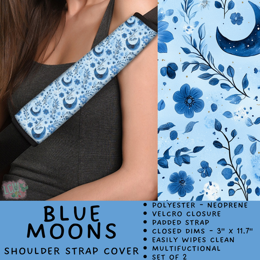 Batch #423 - Car Accessories - Closes 10/2 - ETA mid/late Nov - Blue Moons Shoulder Strap Pads