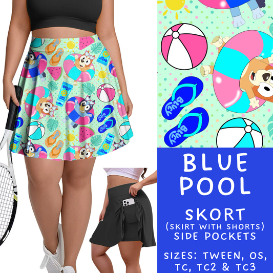 Batch #339 - Character Summer - Closes 5/15 - ETA mid July - Blue Pool Skort