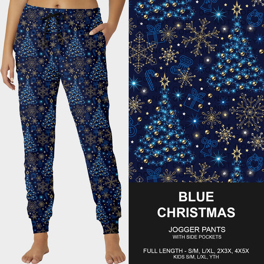 B253 - Preorder Blue Christmas Joggers (Closes 9/28. ETA late Nov.)